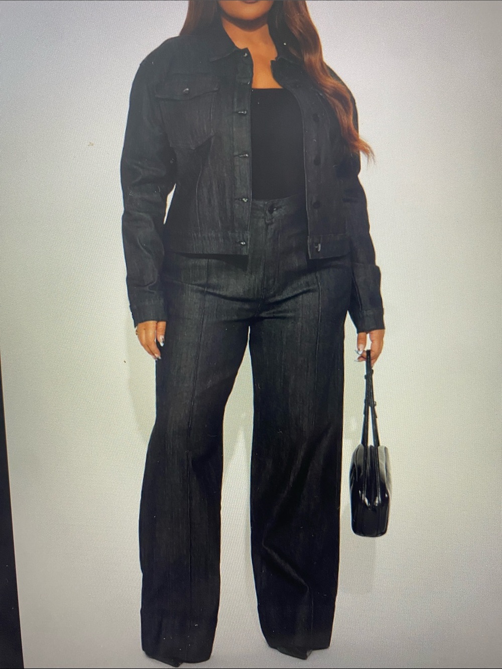 NWT Fashion Nova Black Wide Leg Jeans